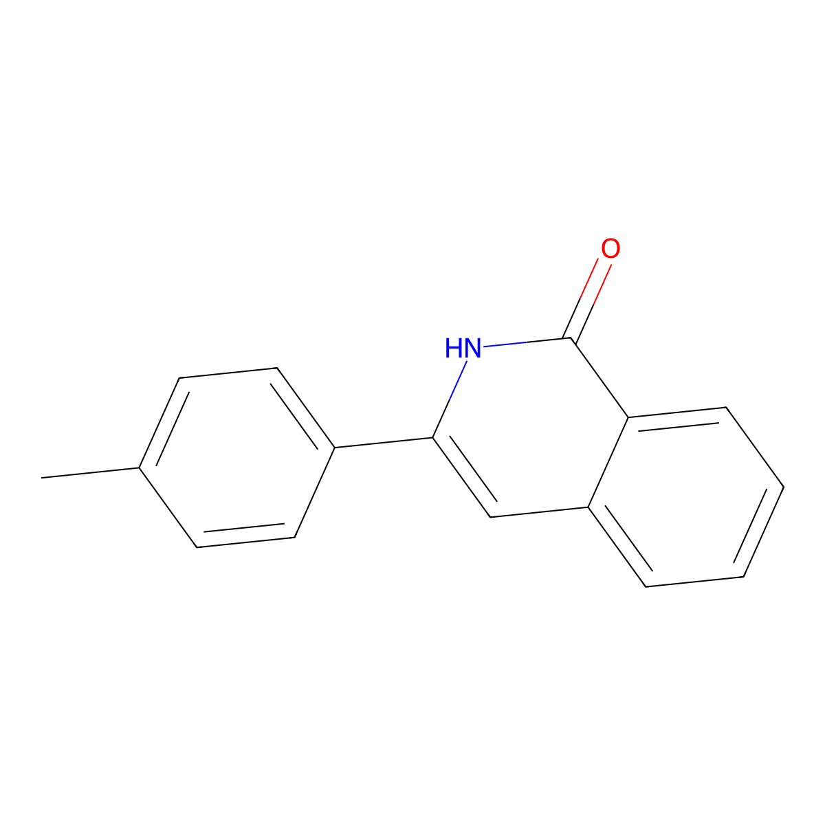 3-p-Tolylisoquinolin-1(2H)-oneE molecular structure, CAS 75040-00-5
