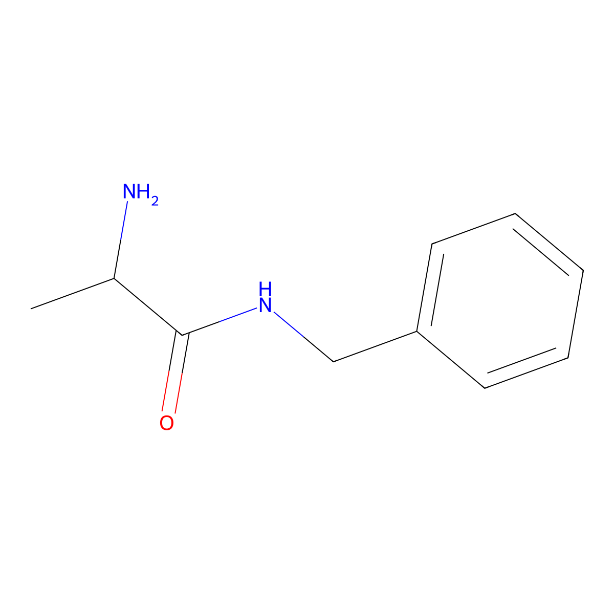 N-Benzyl-L-alaninamide molecular structure, CAS 75040-72-1