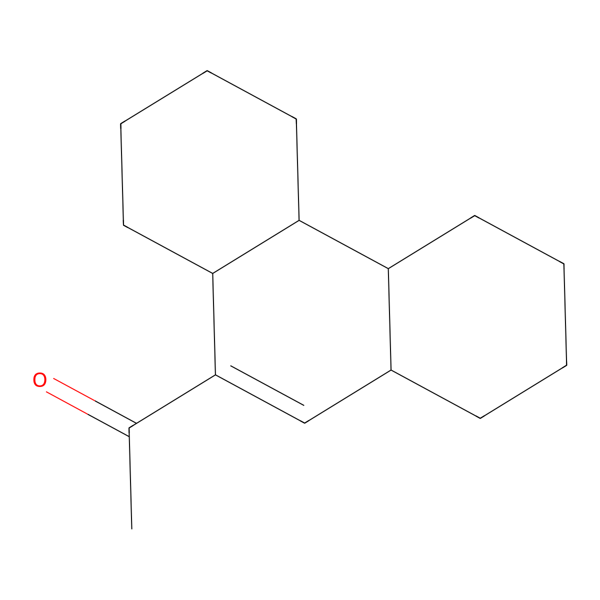 1-(1,2,3,4,4a,4b,5,6,7,8,8a,10a-Dodecahydrophenanthren-9-yl)ethanone molecular structure, CAS 7505-99-9