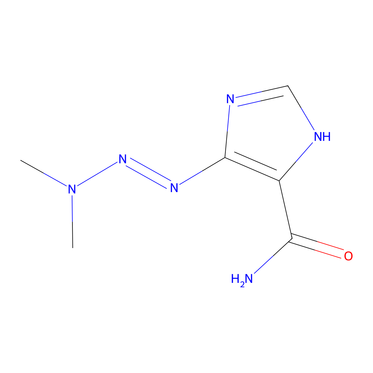 5-(3,3-Dimethyl-1-triazenyl)-1H-imidazole-4-carboxamide molecular structure, CAS 750512-03-9