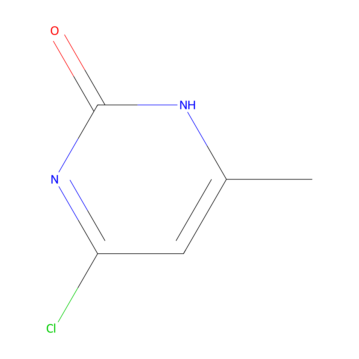 4-Chloro-6-methyl-1,2-dihydropyrimidin-2-one molecular structure, CAS 750515-64-1