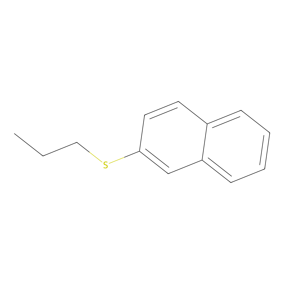 2-(Propylsulfanyl)naphthalene molecular structure, CAS 75052-54-9