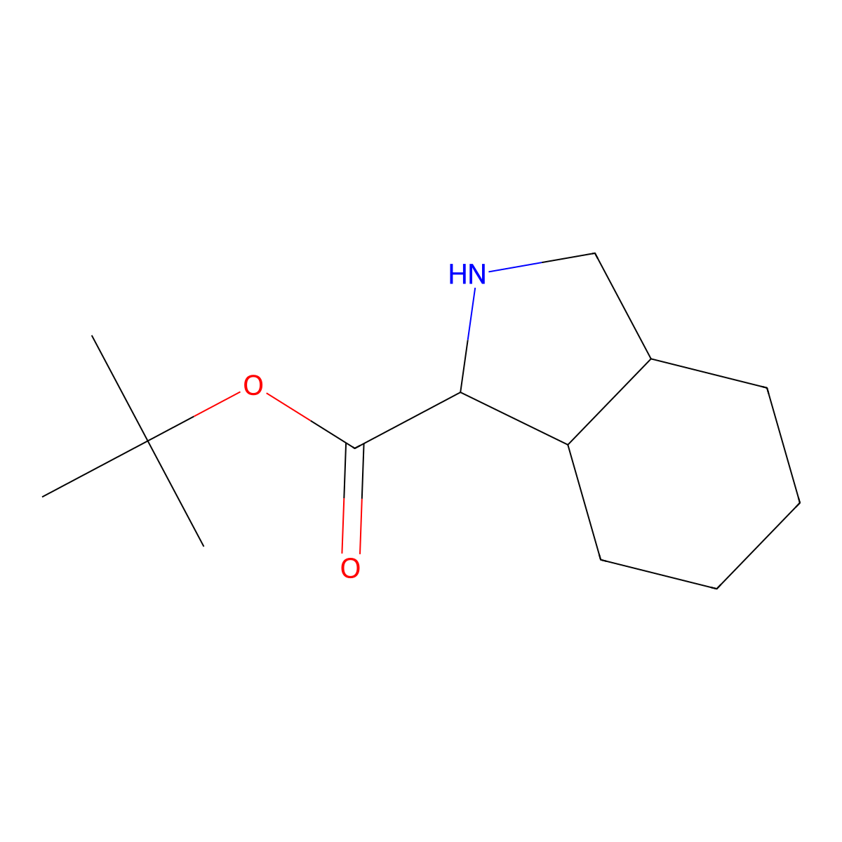rac-tert-butyl (1R,3aS,7aR)-octahydro-1H-isoindole-1-carboxylate molecular structure, CAS 750527-07-2