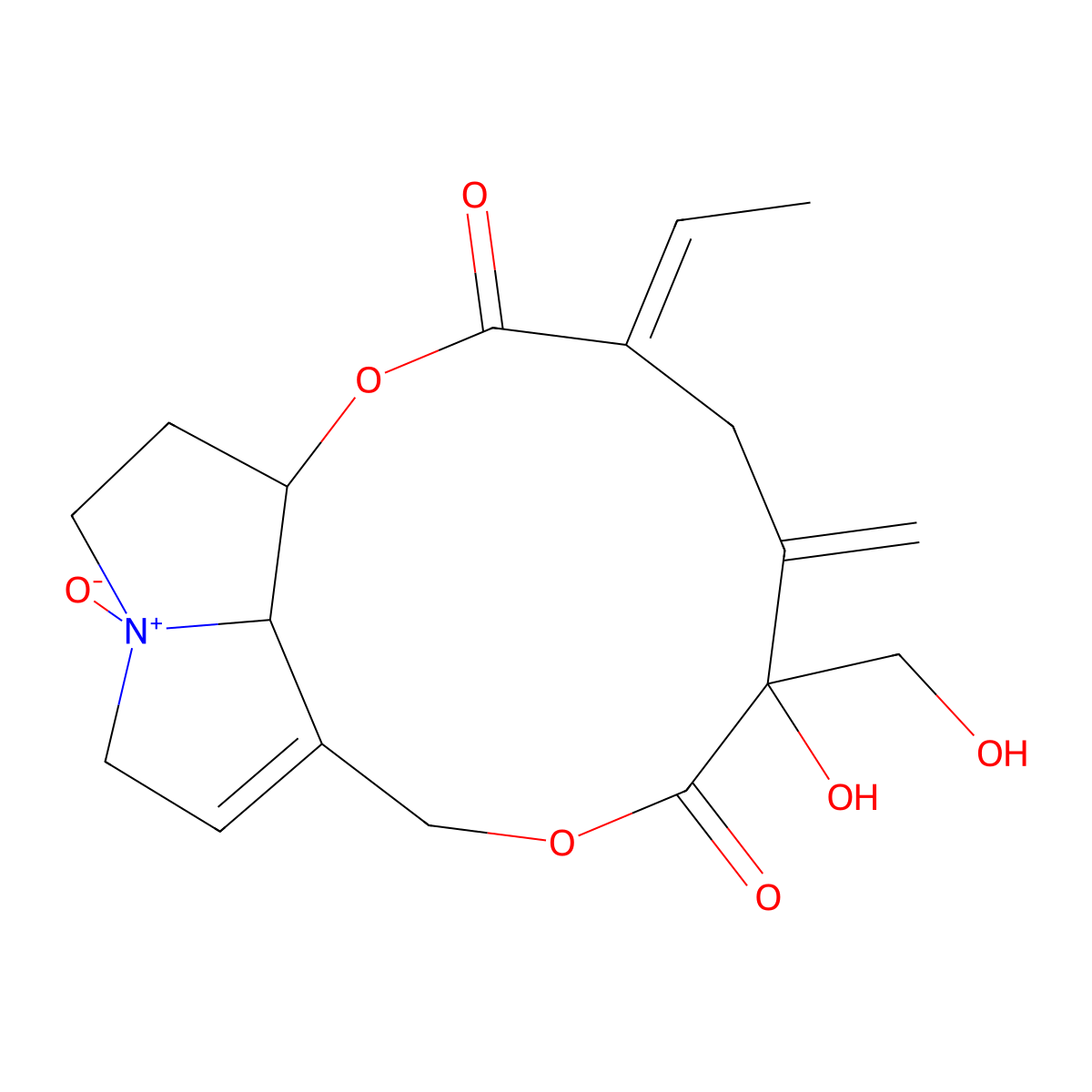 Riddelline N-oxide molecular structure, CAS 75056-11-0