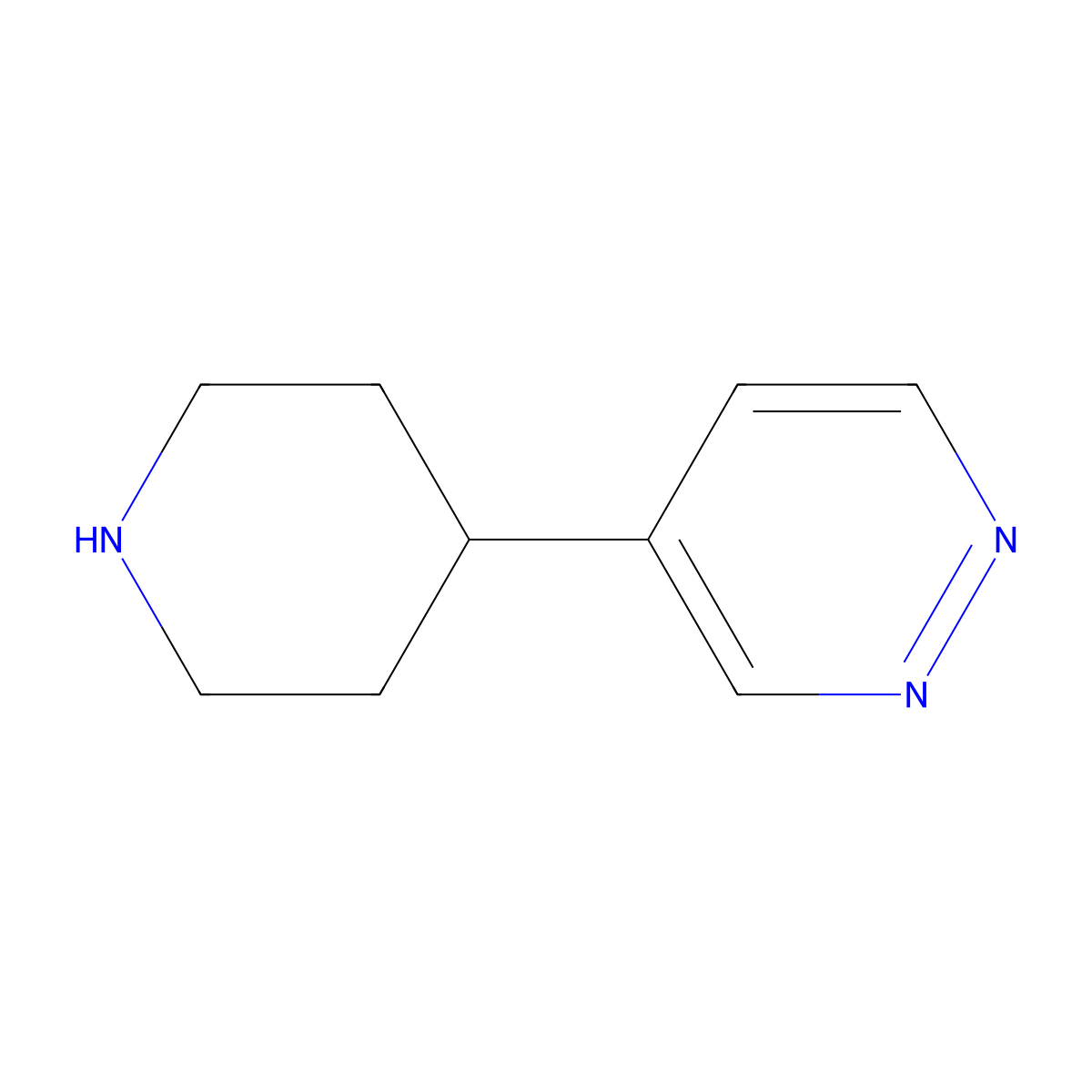 4-(Piperidin-4-yl)pyridazine molecular structure, CAS 750570-69-5