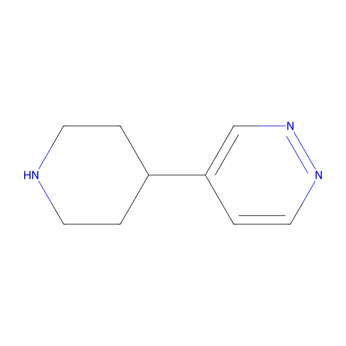 4-(Piperidin-4-yl)pyridazine molecular structure, CAS 750570-69-5