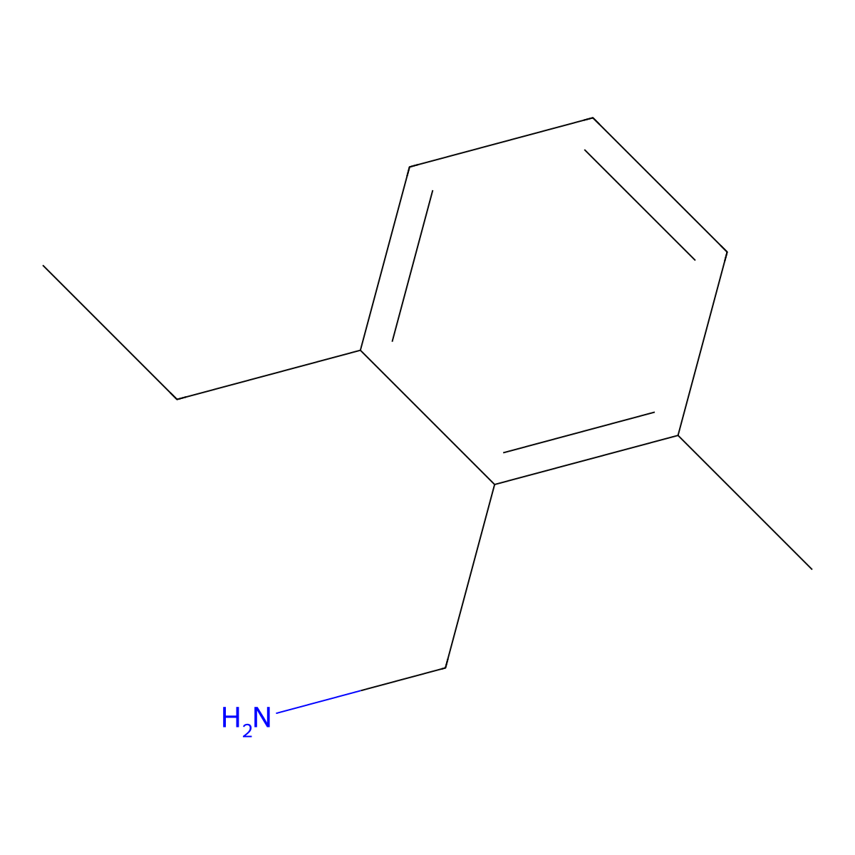 (2-Ethyl-6-methylphenyl)methanamine molecular structure, CAS 750571-54-1