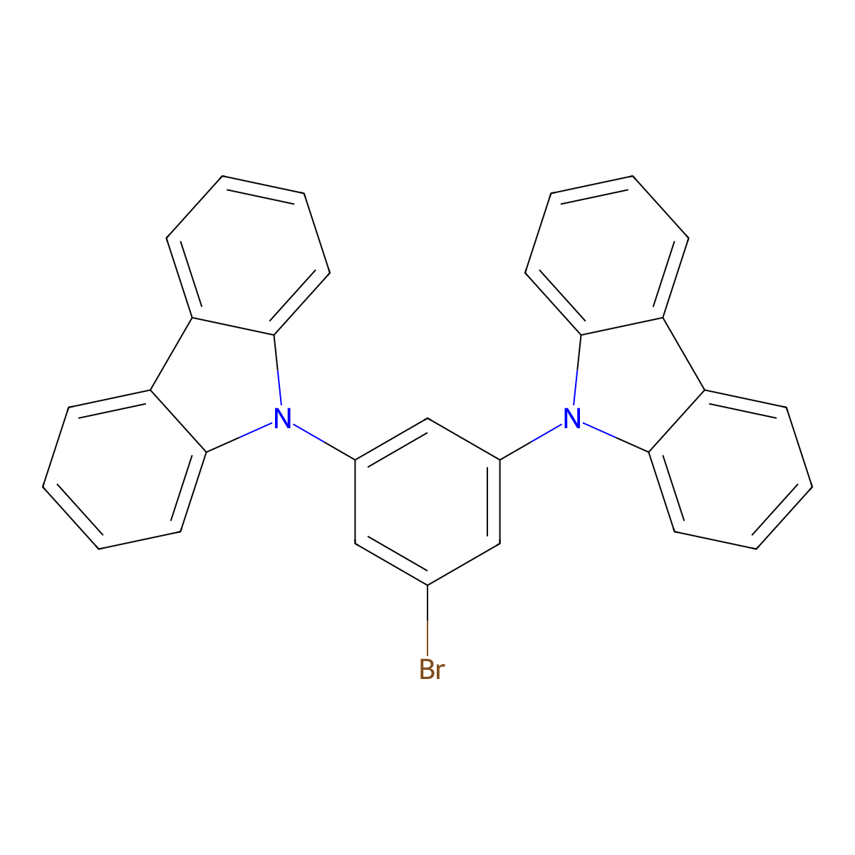 3,5-(Di-9-Carbazolyl)Bromobenzene molecular structure, CAS 750573-24-1