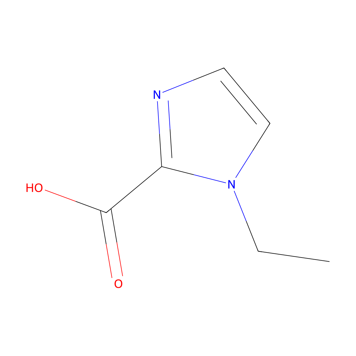 1-Ethyl-1H-imidazole-2-carboxylic acid molecular structure, CAS 750598-99-3