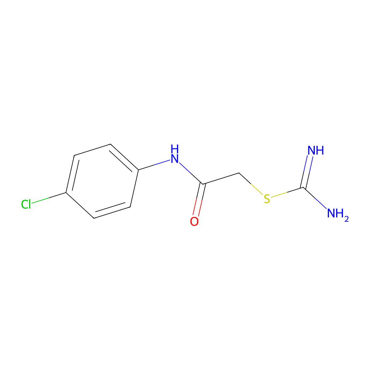 2-[(4-Chlorophenyl)amino]-2-oxoethyl carbamimidothioate molecular structure, CAS 750599-08-7