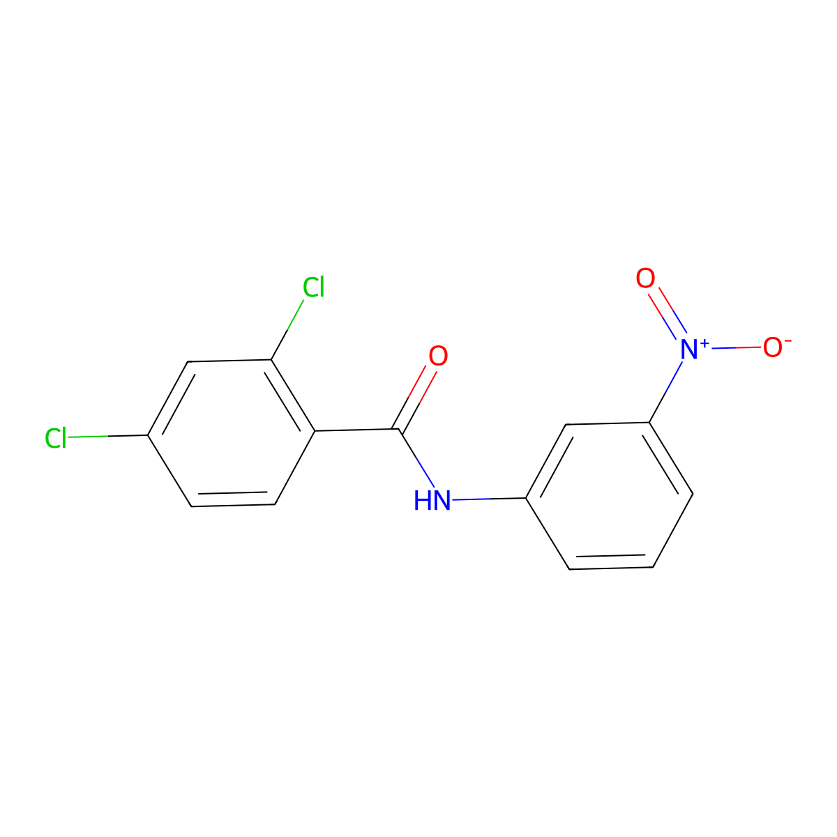 2,4-Dichloro-3'-nitrobenzanilide molecular structure, CAS 7506-42-5