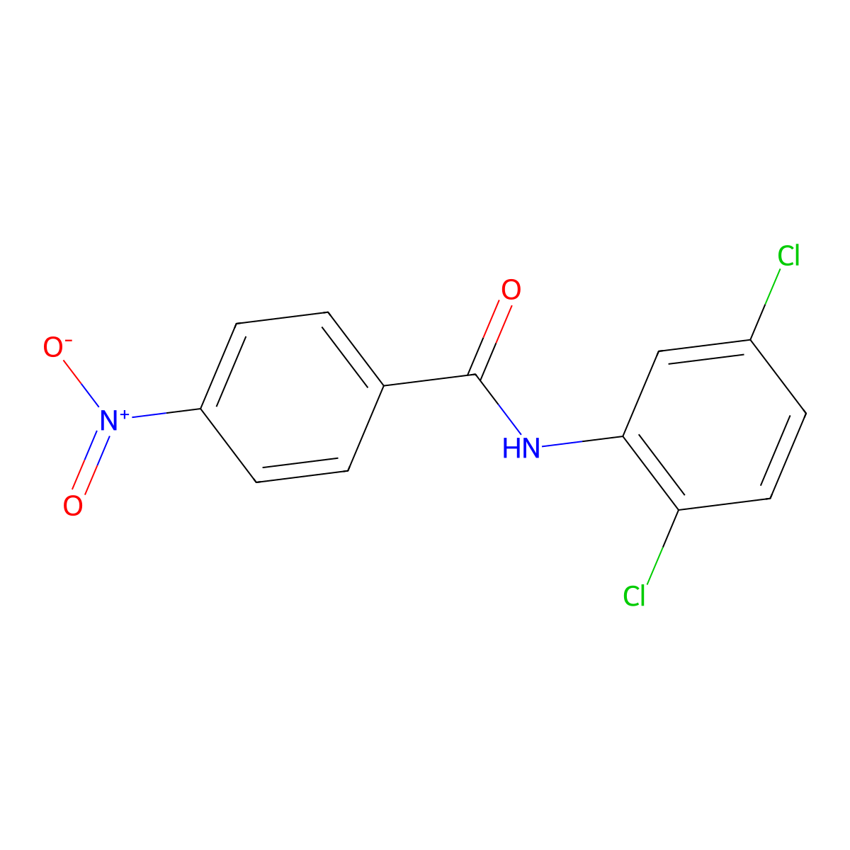 N-(2,5-dichlorophenyl)-4-nitrobenzamide molecular structure, CAS 7506-44-7