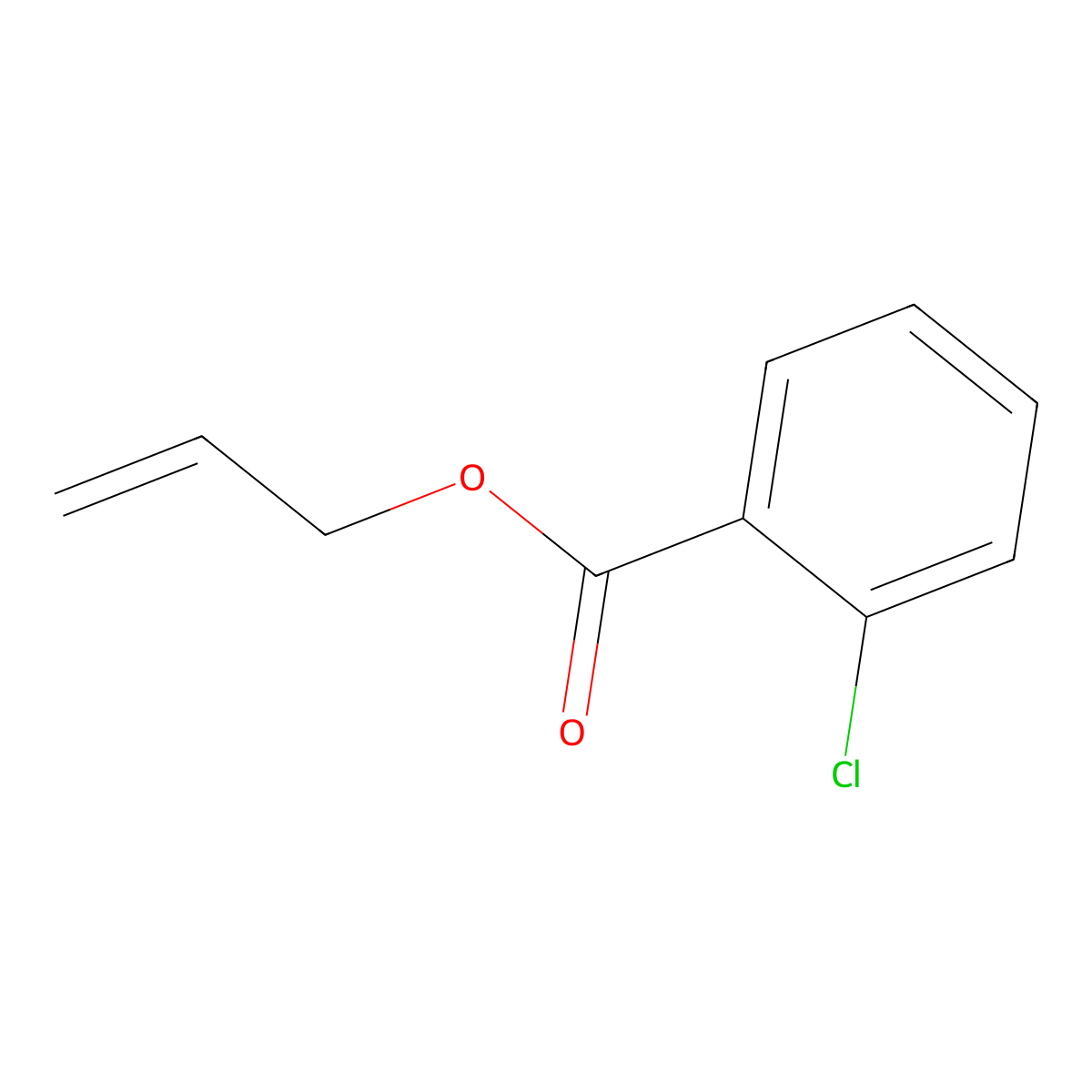 Allyl 2-chlorobenzoate molecular structure, CAS 7506-76-5