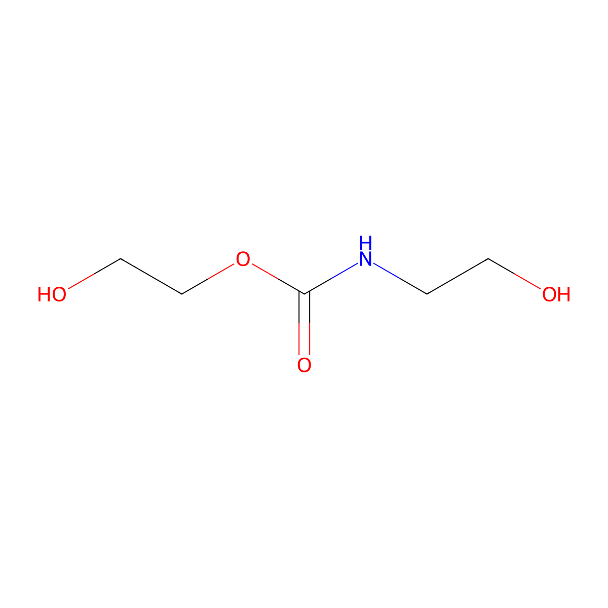 Carbamic acid, N-(2-hydroxyethyl)-, 2-hydroxyethyl ester molecular structure, CAS 7506-80-1