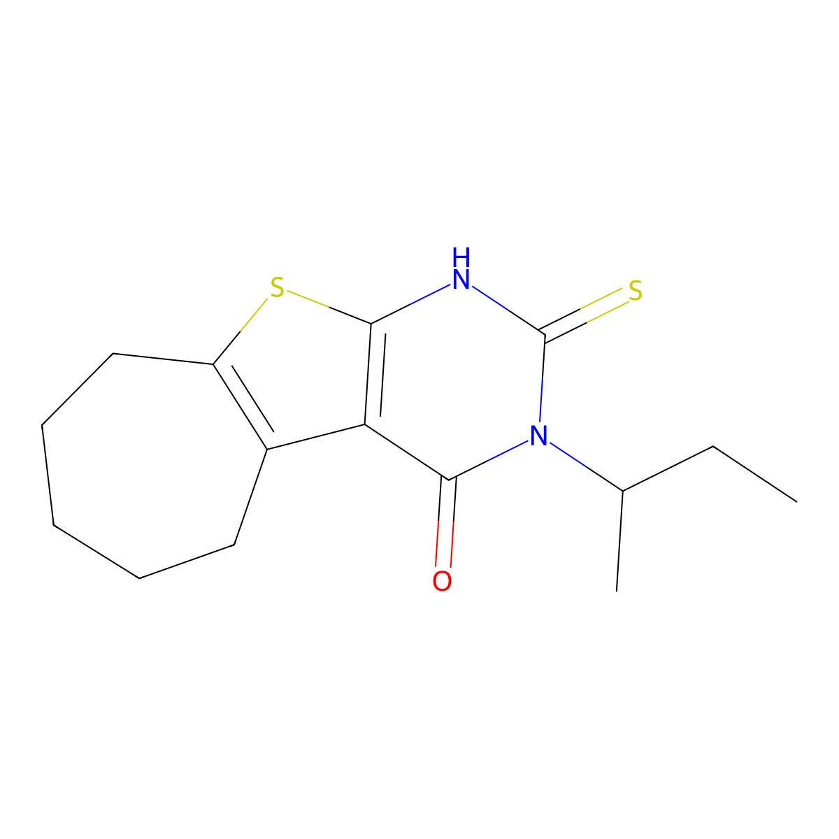 4-(Butan-2-yl)-5-sulfanyl-8-thia-4,6-diazatricyclo[7.5.0.0^{2,7}]tetradeca-1(9),2(7),5-trien-3-one molecular structure, CAS 750601-57-1