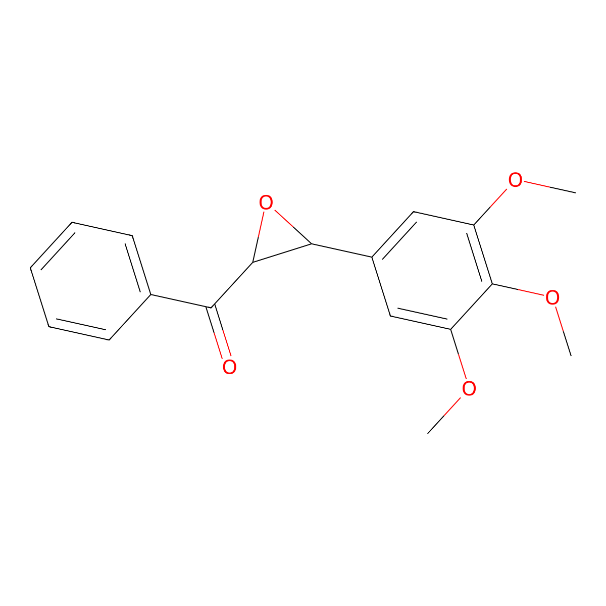 Phenyl[3-(3,4,5-trimethoxyphenyl)oxiran-2-yl]methanone molecular structure, CAS 750604-73-0