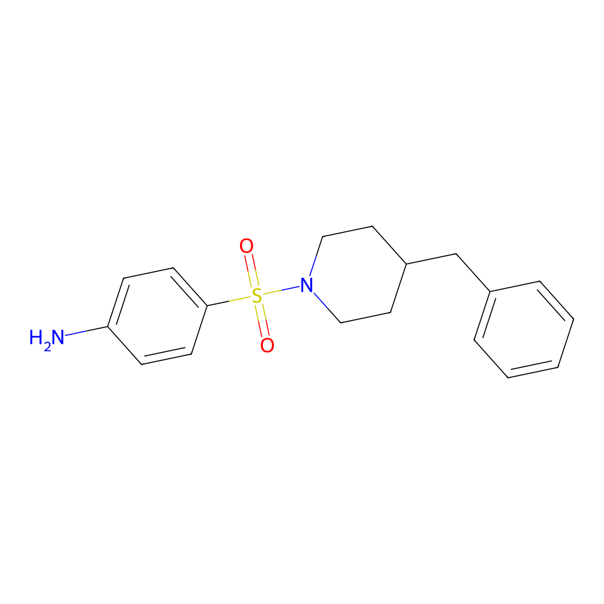 4-((4-Benzylpiperidin-1-yl)sulfonyl)aniline molecular structure, CAS 750607-84-2