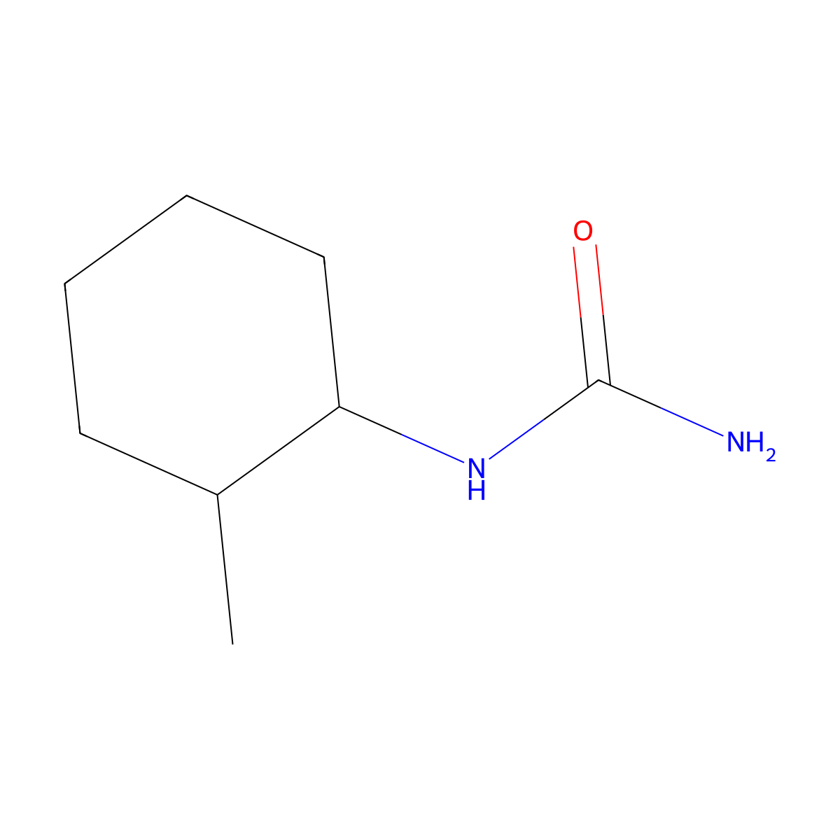 (2-Methylcyclohexyl)urea molecular structure, CAS 750608-48-1