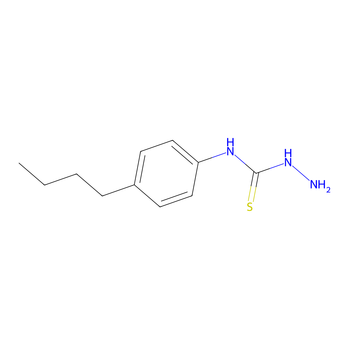 3-Amino-1-(4-butylphenyl)thiourea molecular structure, CAS 750614-15-4