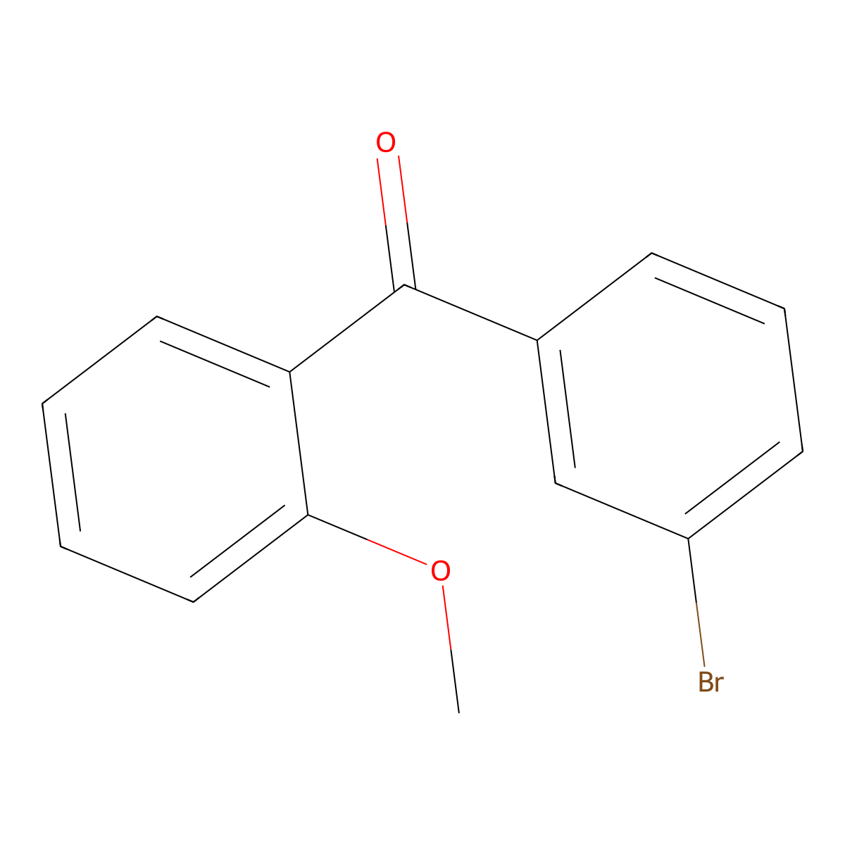 3-Bromo-2'-methoxybenzophenone molecular structure, CAS 750633-45-5