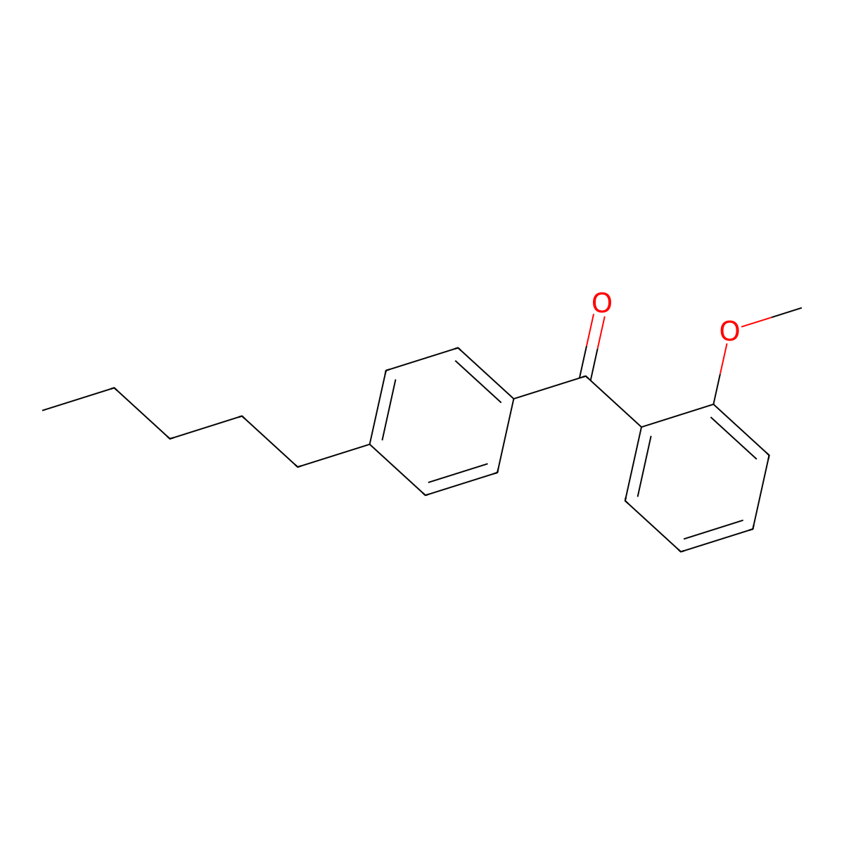 2-Methoxy-4'-n-pentylbenzophenone molecular structure, CAS 750633-48-8