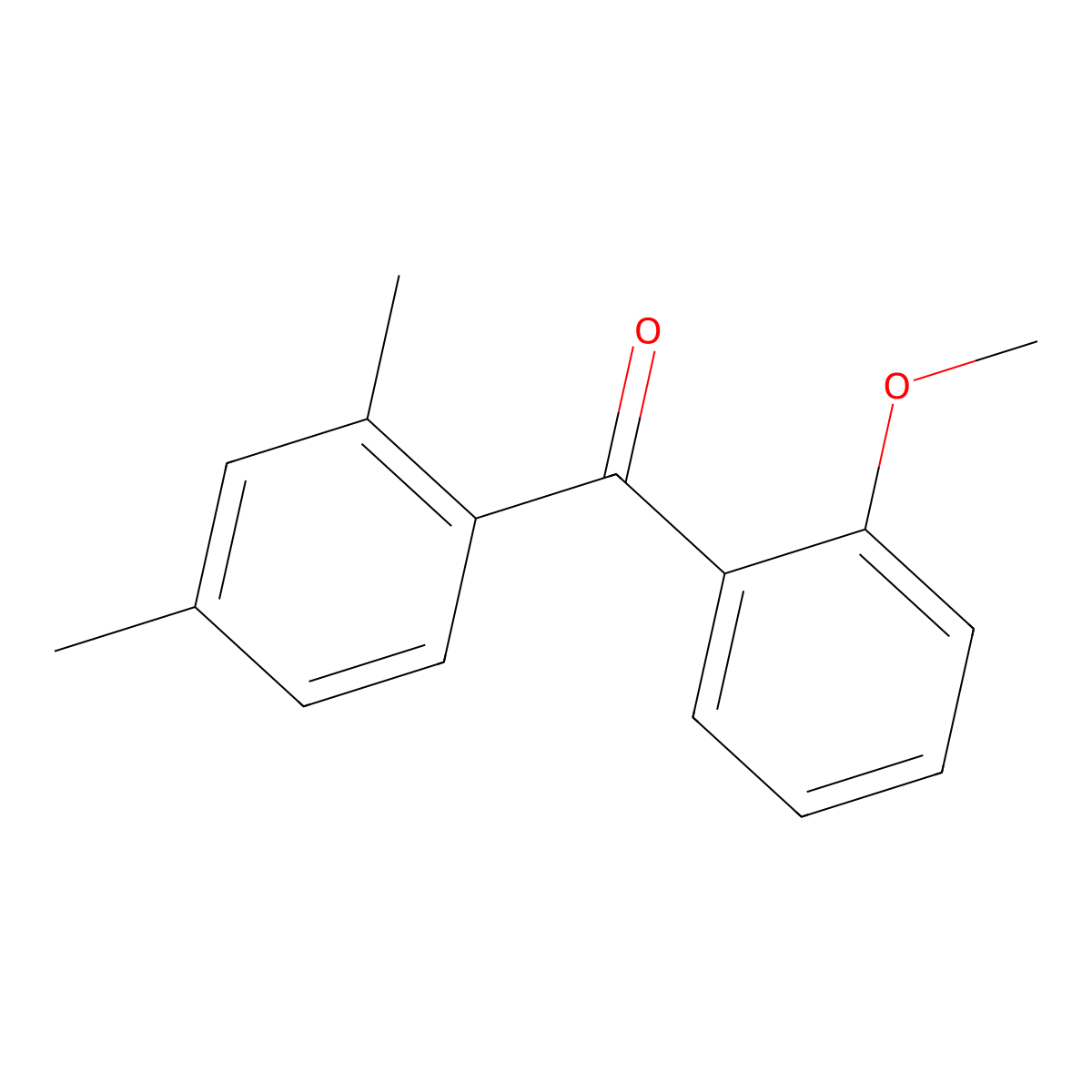 2,4-Dimethyl-2'-methoxybenzophenone molecular structure, CAS 750633-50-2