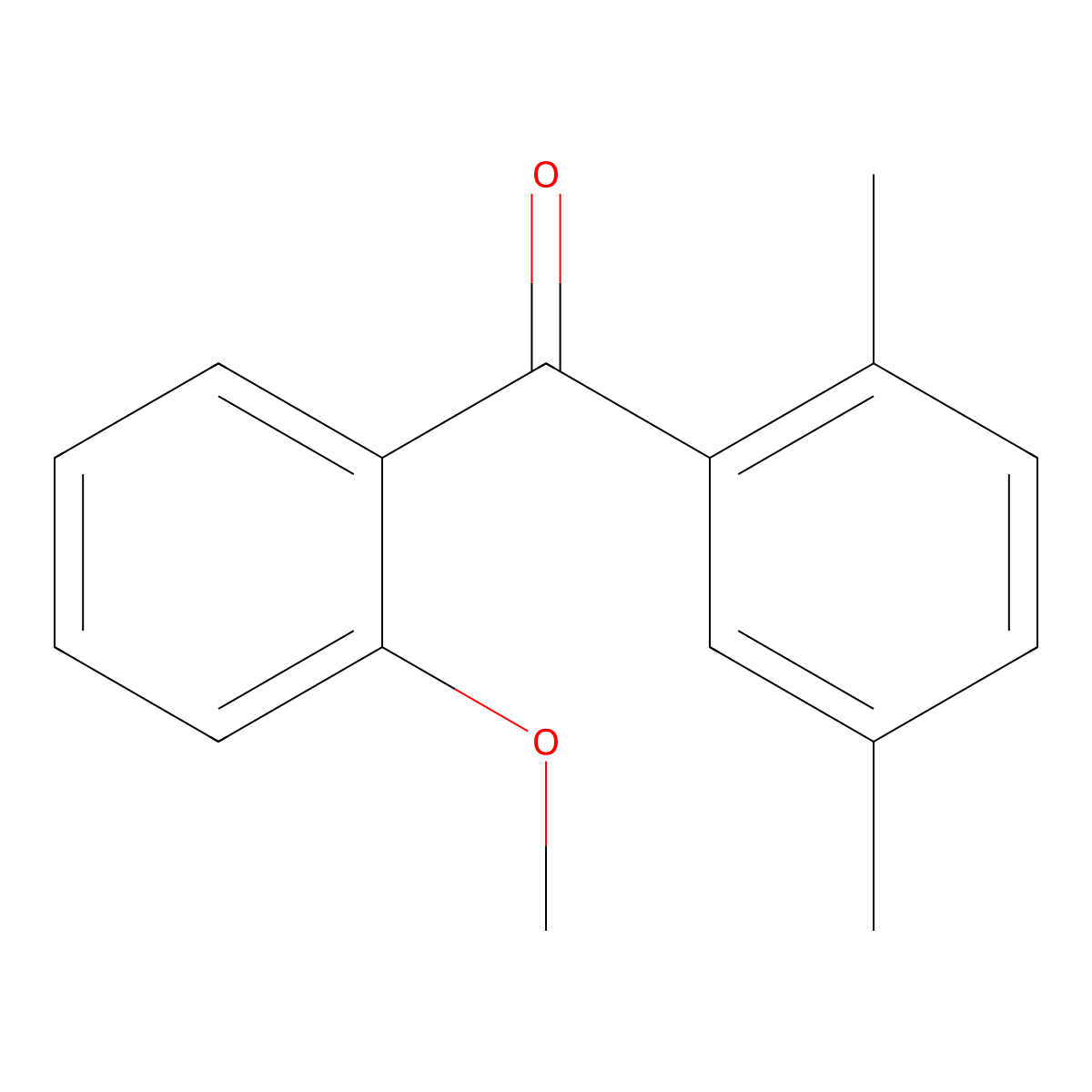 2,5-Dimethyl-2'-methoxybenzophenone molecular structure, CAS 750633-51-3
