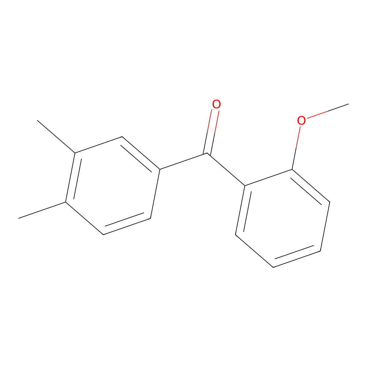 3,4-Dimethyl-2'-methoxybenzophenone molecular structure, CAS 750633-53-5
