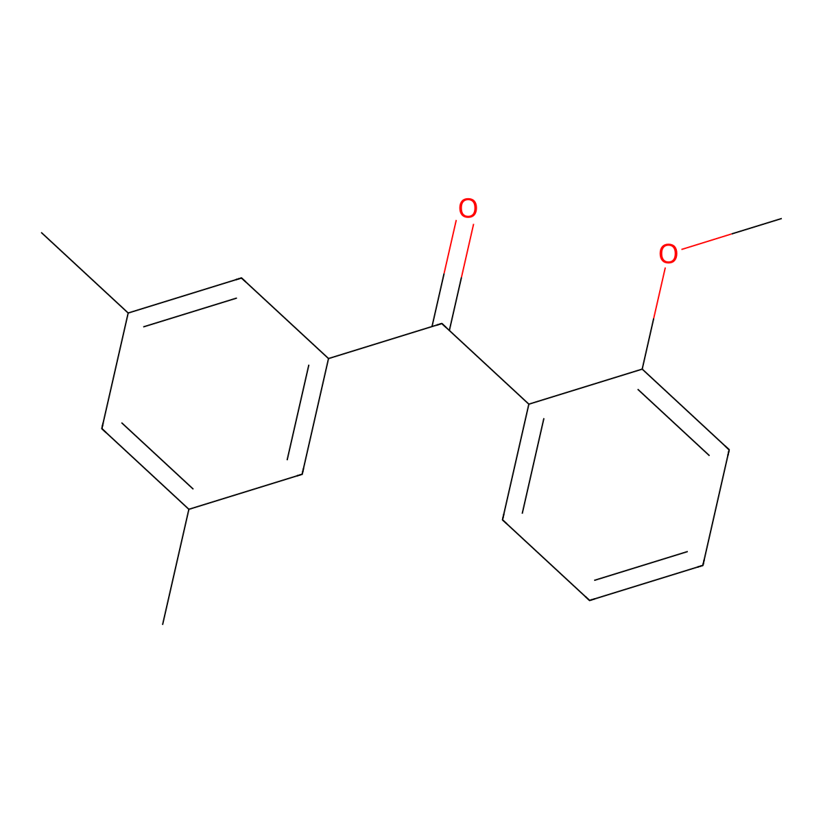 3,5-Dimethyl-2'-methoxybenzophenone molecular structure, CAS 750633-54-6