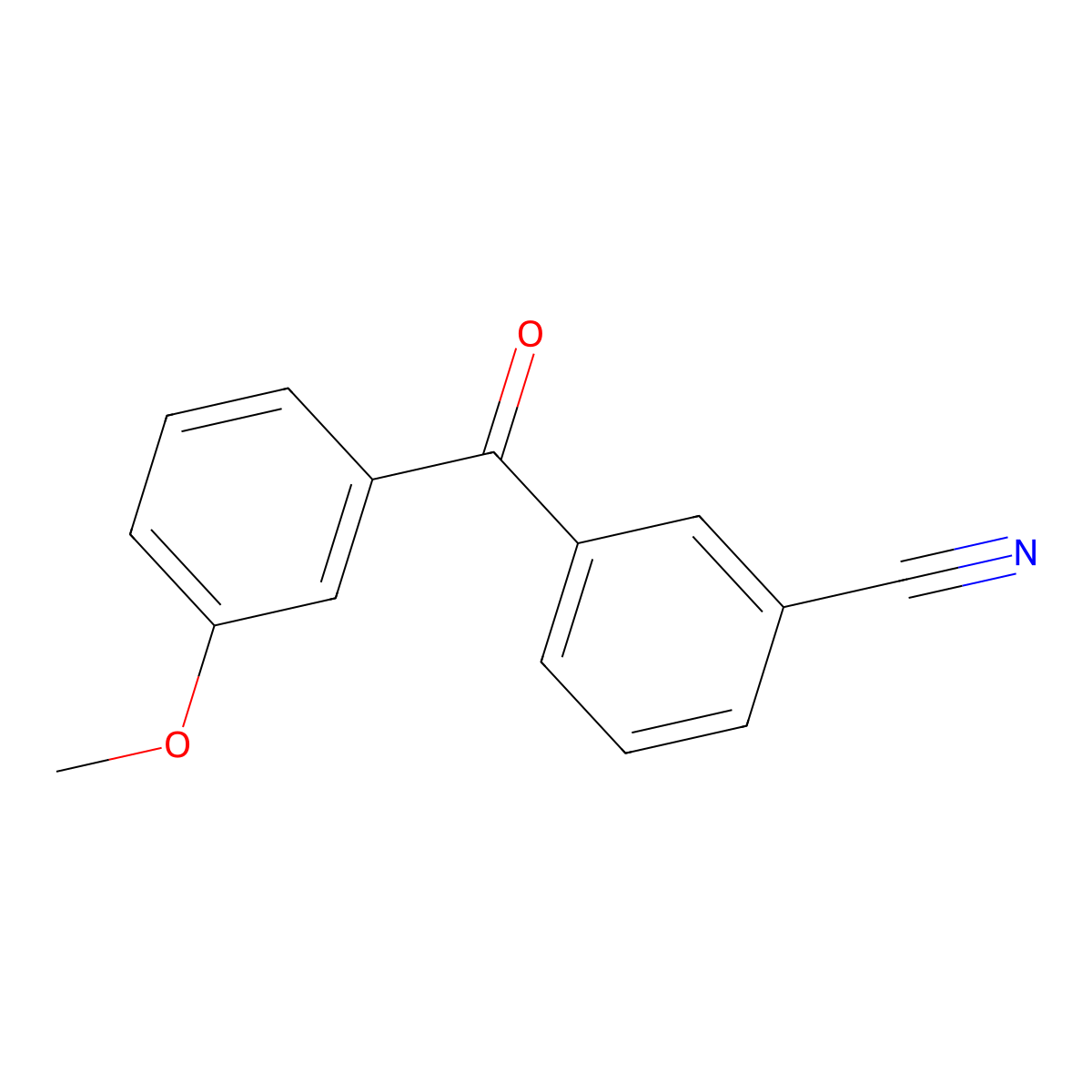 3-Cyano-3'-methoxybenzophenone molecular structure, CAS 750633-59-1