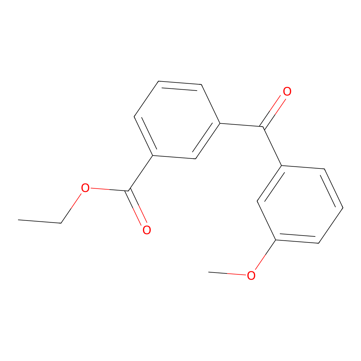 Ethyl 3-(3-methoxybenzoyl)benzoate molecular structure, CAS 750633-62-6