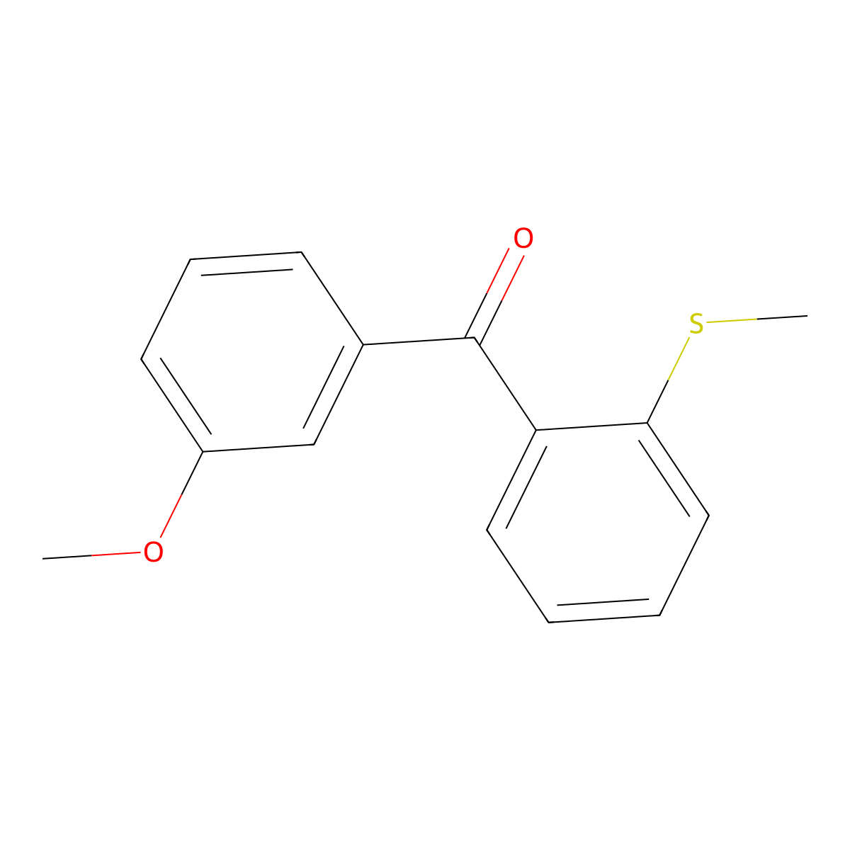 3-Methoxy-2'-thiomethylbenzophenone molecular structure, CAS 750633-63-7