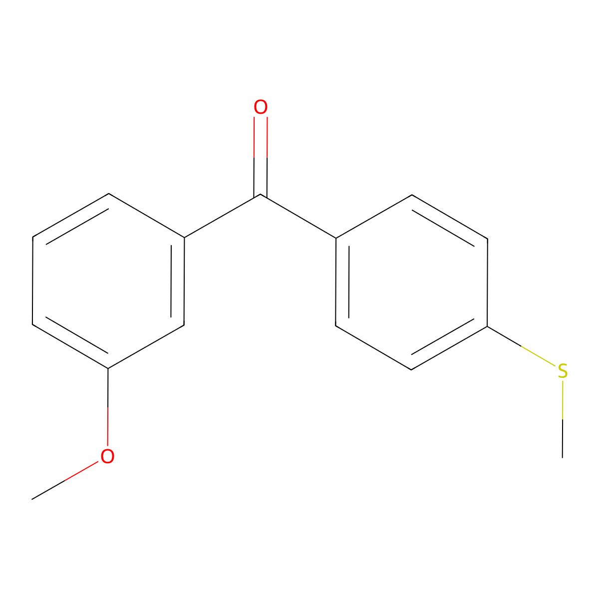 3-Methoxy-4'-thiomethylbenzophenone molecular structure, CAS 750633-64-8