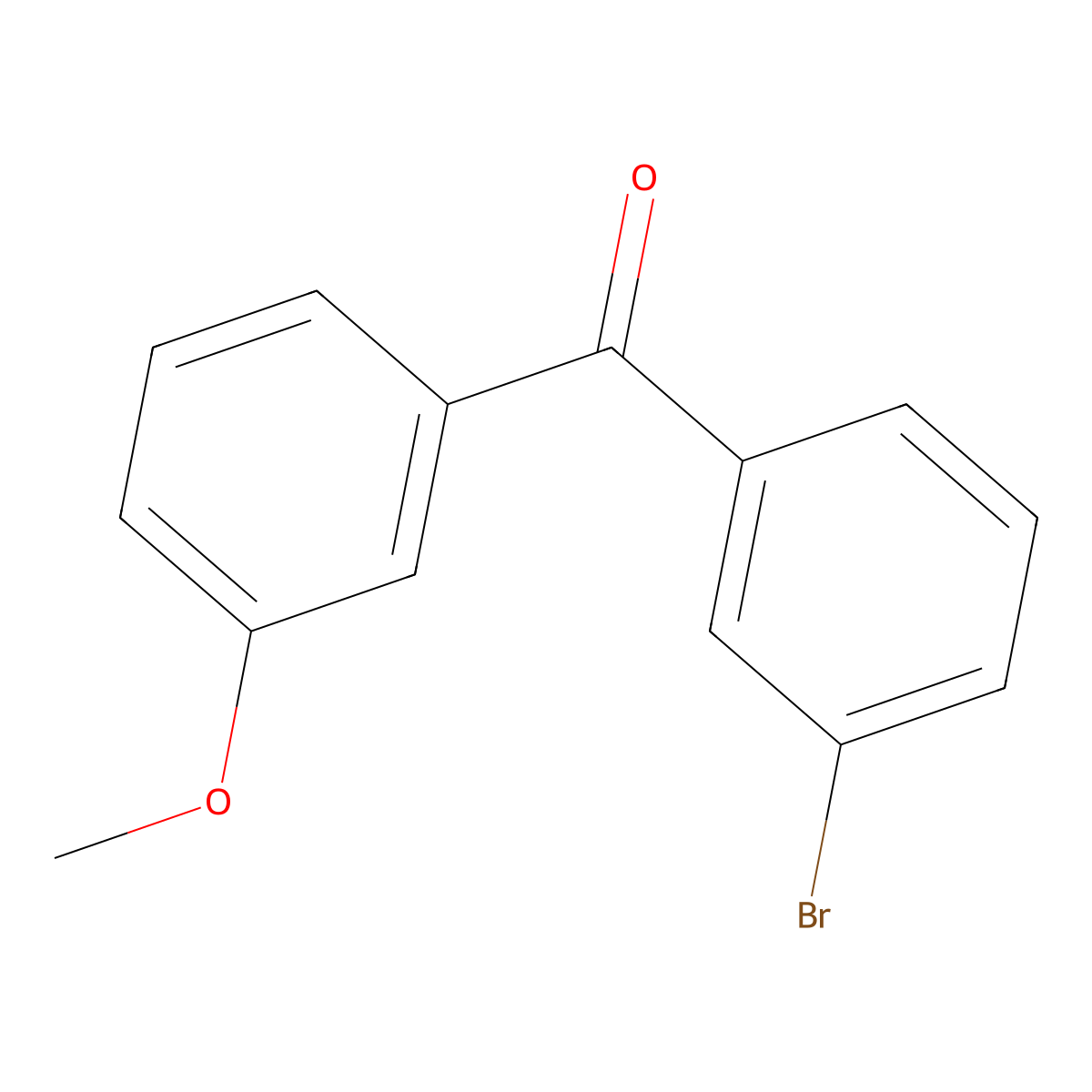3-Bromo-3'-methoxybenzophenone molecular structure, CAS 750633-66-0