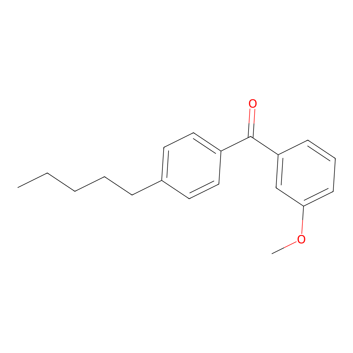 3-Methoxy-4'-n-pentylbenzophenone molecular structure, CAS 750633-68-2