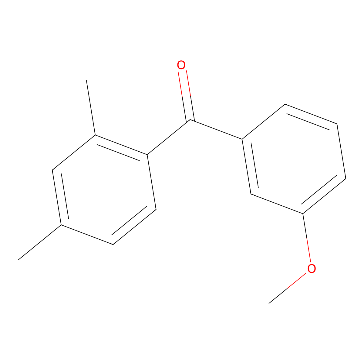 2,4-Dimethyl-3'-methoxybenzophenone molecular structure, CAS 750633-70-6