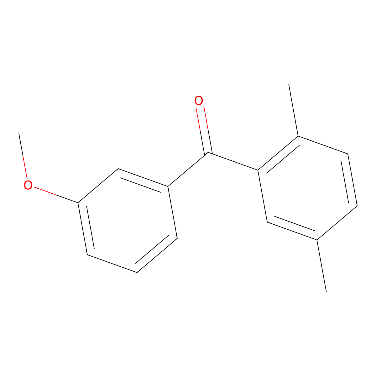 2,5-Dimethyl-3'-methoxybenzophenone molecular structure, CAS 750633-71-7