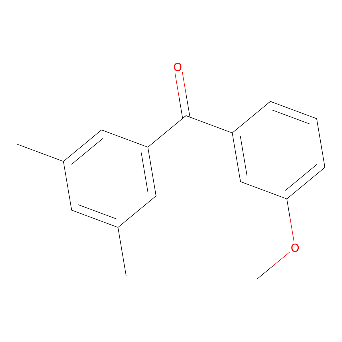 3,5-Dimethyl-3'-methoxybenzophenone molecular structure, CAS 750633-74-0