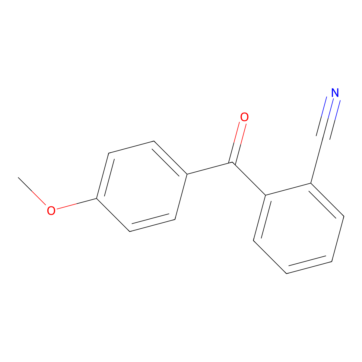 2-(4-Methoxybenzoyl)benzonitrile molecular structure, CAS 750633-78-4