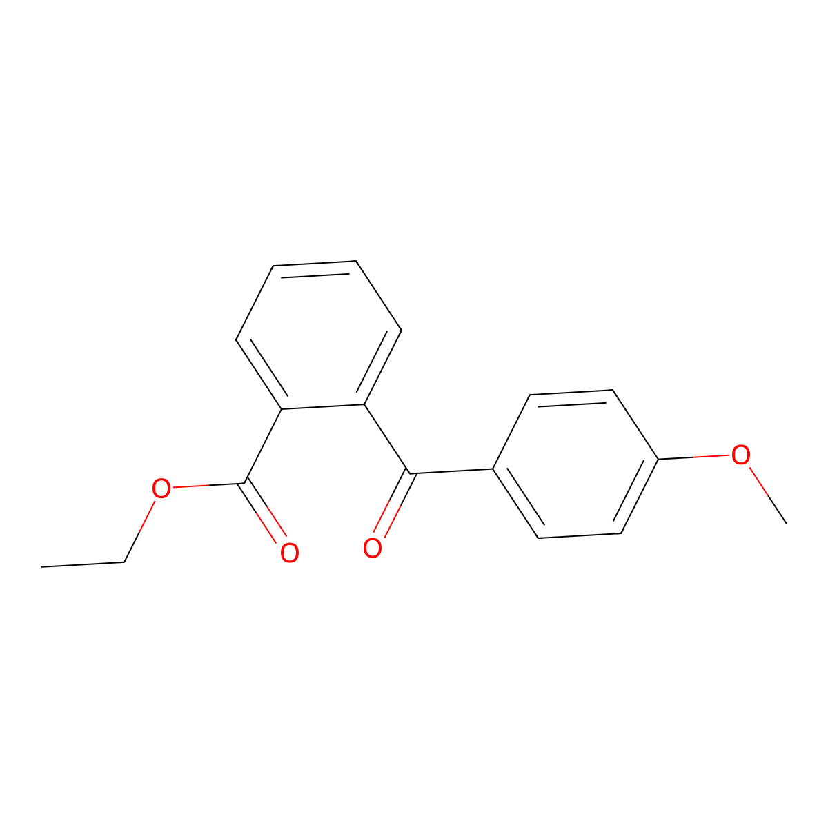 Ethyl 2-(4-methoxybenzoyl)benzoate molecular structure, CAS 750633-79-5