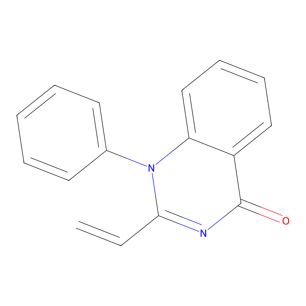 1-Phenyl-2-vinylquinazolin-4(1H)-one molecular structure, CAS 75065-16-6