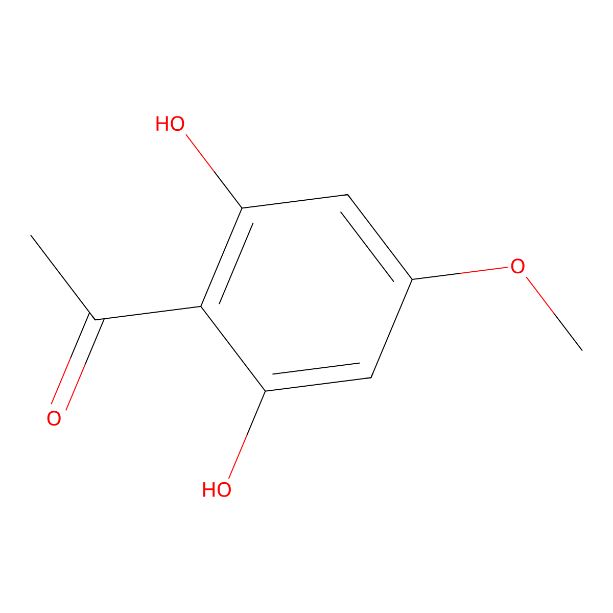 2',6'-Dihydroxy-4'-methoxyacetophenone molecular structure, CAS 7507-89-3