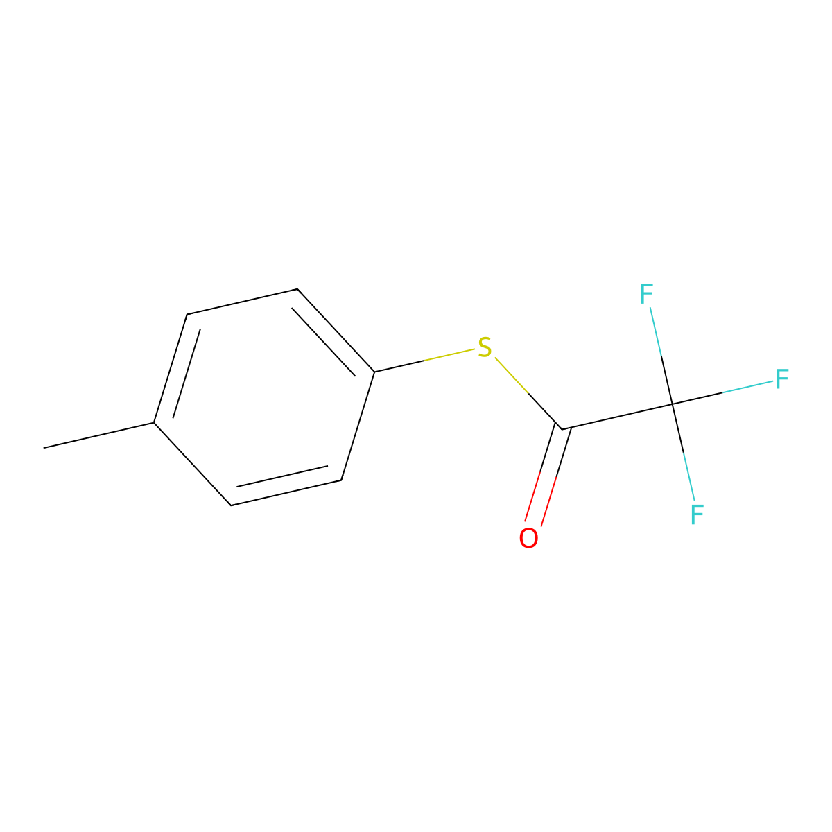4-[(Trifluoroacetyl)thio]toluene molecular structure, CAS 75072-07-0