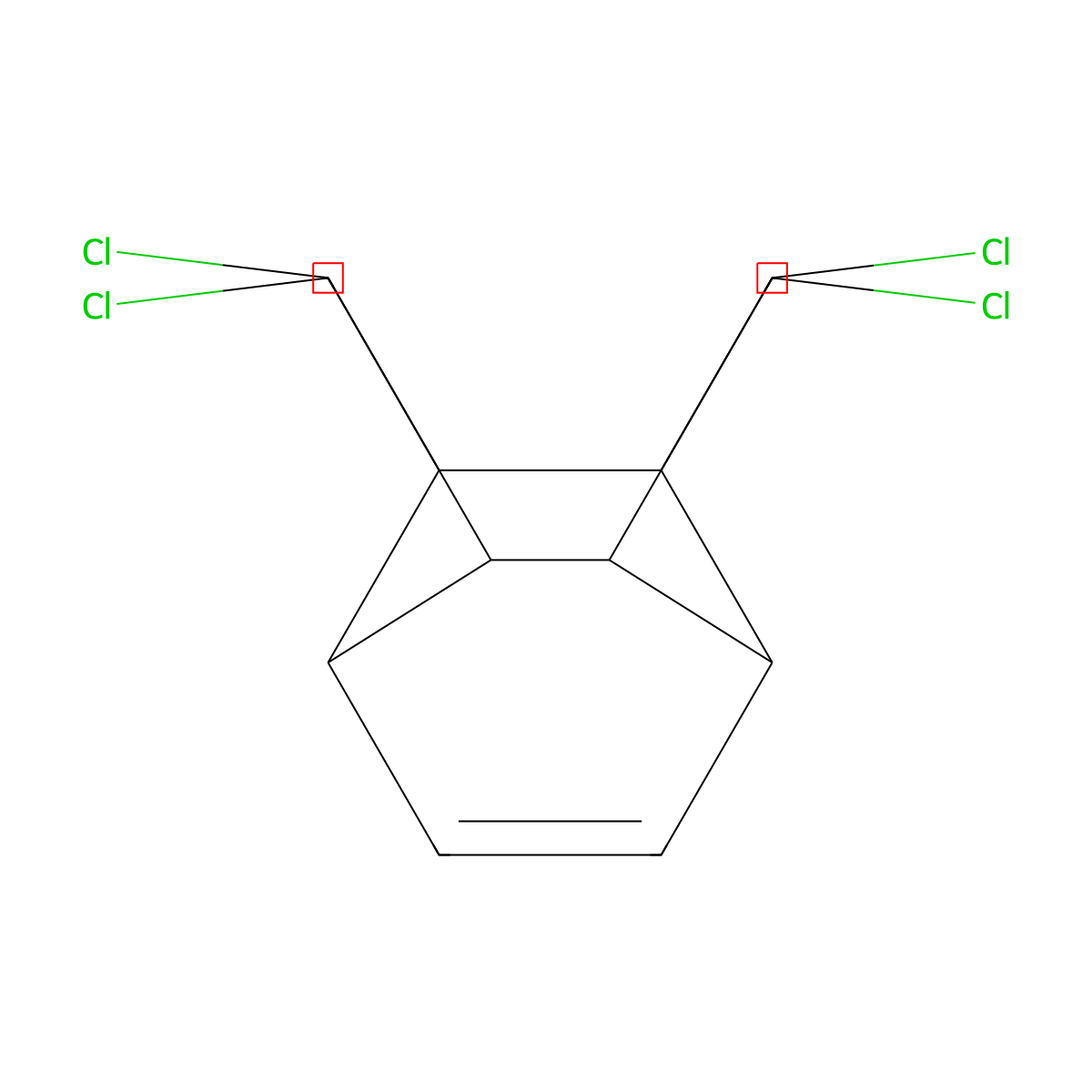 5,6,7,8-Tetrakis(chloromethyl)bicyclo[2.2.2]oct-2-ene molecular structure, CAS 75073-78-8