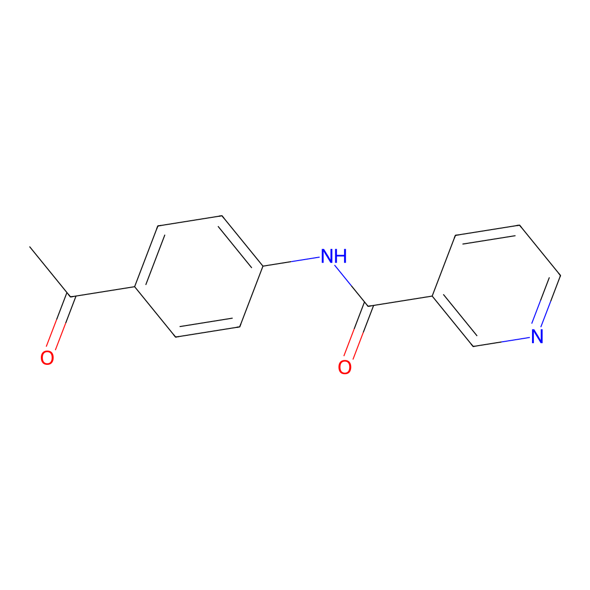 N-(4-acetylphenyl)nicotinamide molecular structure, CAS 75075-22-8