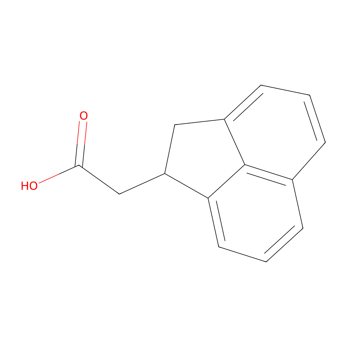 1-Acenaphtheneacetic acid molecular structure, CAS 7508-18-1