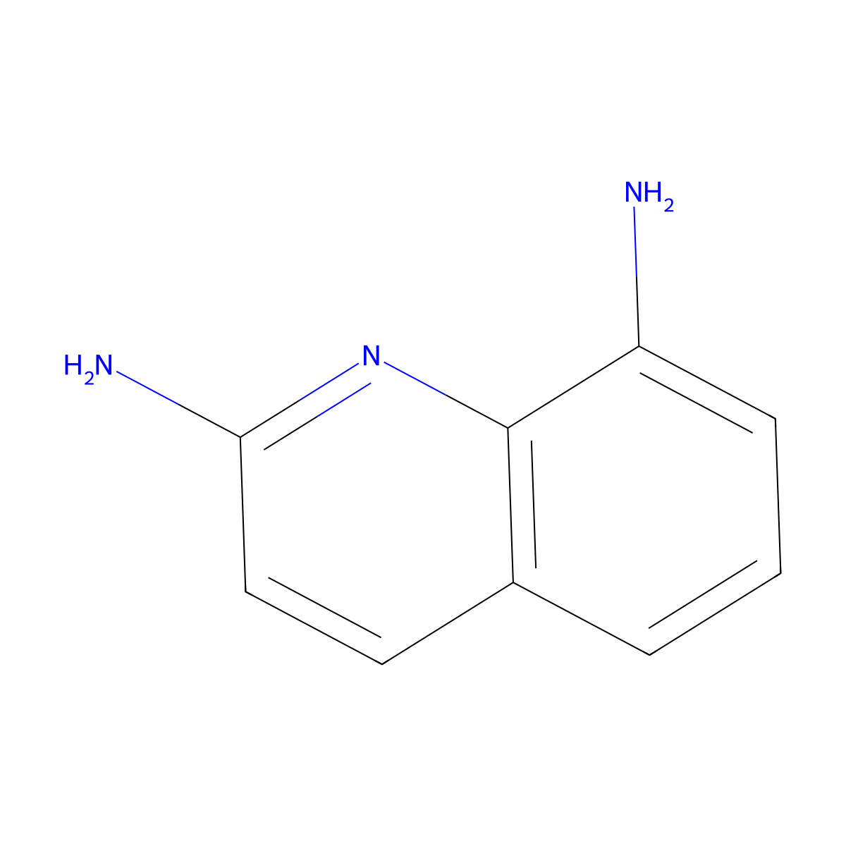 2,8-Quinolinediamine molecular structure, CAS 7508-76-1