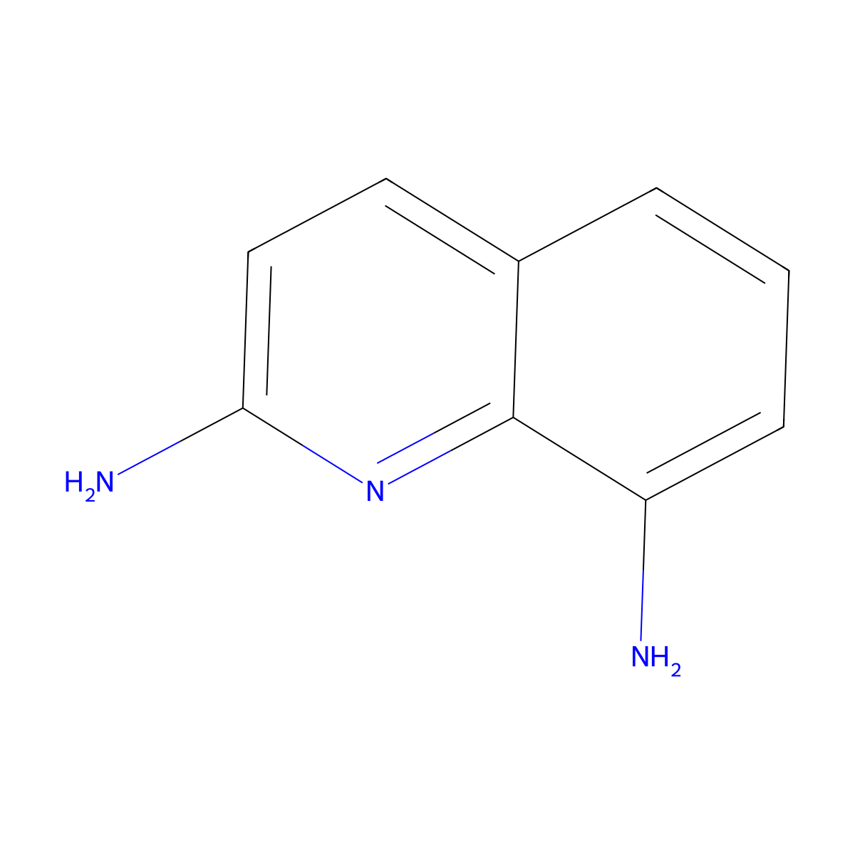 2,8-Quinolinediamine molecular structure, CAS 7508-76-1