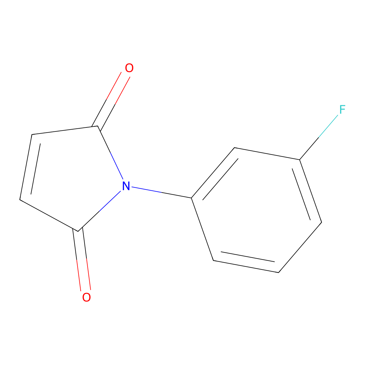1-(3-Fluorophenyl)-1H-pyrrole-2,5-dione molecular structure, CAS 7508-99-8