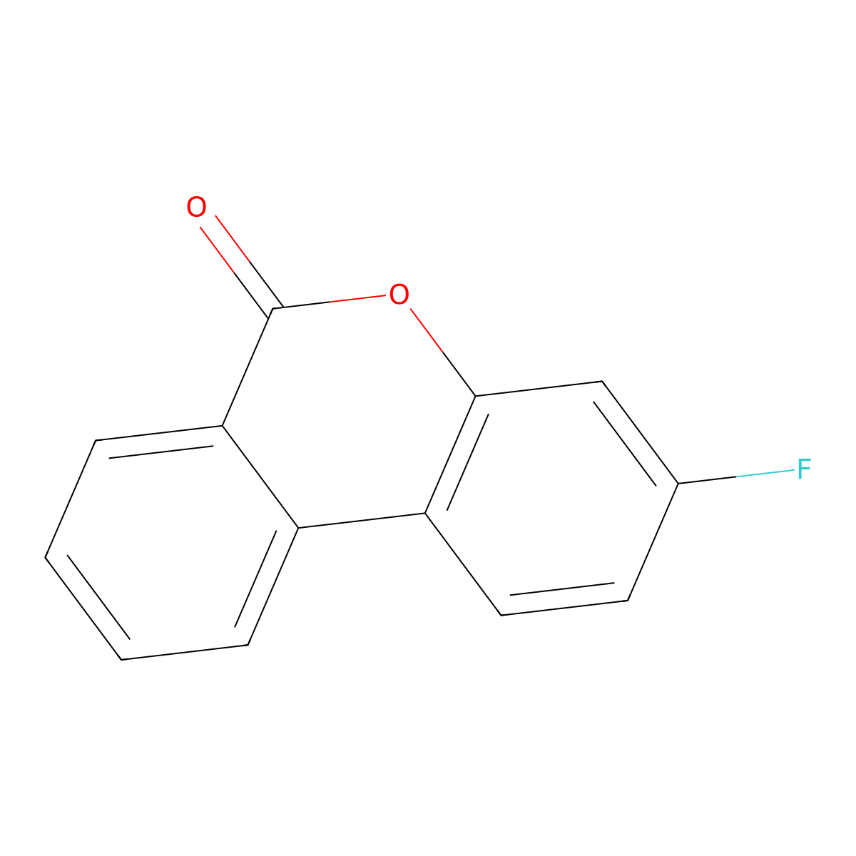 3-Fluorobenzo[c]chromen-6-one molecular structure, CAS 7509-00-4